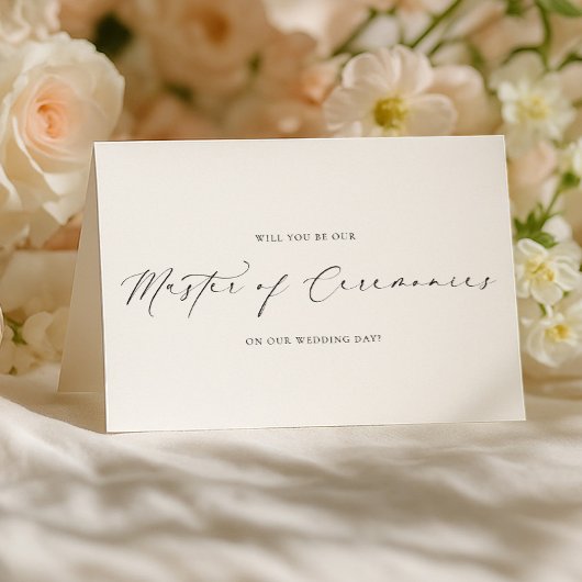 Carte Ellesmere Wedding Master of Ceremonies Proposal
