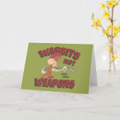 Carte ELMER FUDD™ & BUGS BUNNY™ "Wabbits Not Arms" (Fleur jaune)