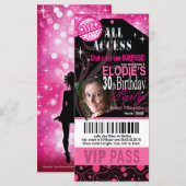 Carte Elodie BONNE BILLET D'Anniversaire VIP (Devant / Derrière)