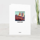 Carte Éloignez-vous du gâteau Funny Flaman Anniversaire (Dos)