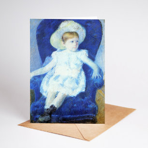 Carte Elsie dans une chaise bleue Mary Cassatt