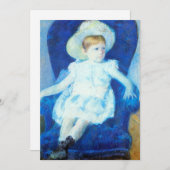 Carte Elsie dans une chaise bleue | Mary Cassatt (Devant / Derrière)