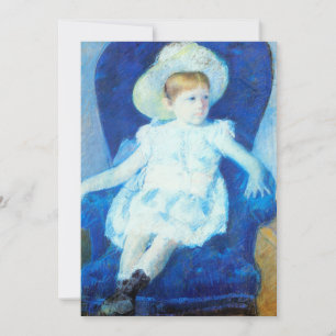Carte Elsie dans une chaise bleue Mary Cassatt
