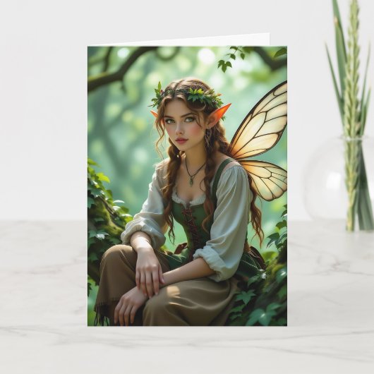 Carte  Elven Fairy Sending Magic Your Way (Devant)