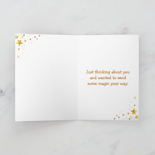 Carte Elven Fairy Sending Magic Your Way (Intérieur)