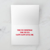 CARTE **ELVES** SOUHAITEZ VOUS AMUSER AU MOMENT DE NOËL* (Intérieur)