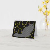 Carte Elvis le chat/Live Love Laugh (Fleur jaune)