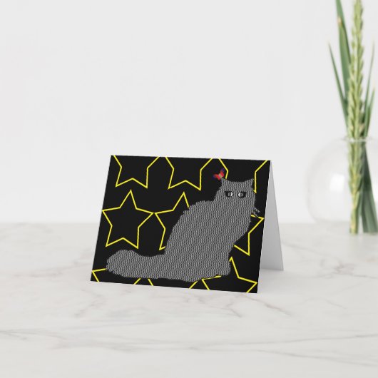 Carte Elvis le chat/Live Love Laugh (Devant)