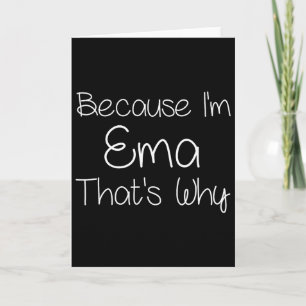 Carte Ema Funny Personnalisé Anniversaire Femmes Nom ID