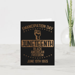 Carte Émancipation 19e Jour 19 juin 1865 Hommes Deux