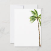 Carte Emballage du week-end de Palm Tropical moderne (Dos)