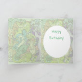 Carte Emballé dans les dragons du parti Anniversaire (Intérieur)