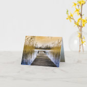 Carte Embarcadère sur le fleuve Ukraine (Fleur jaune)