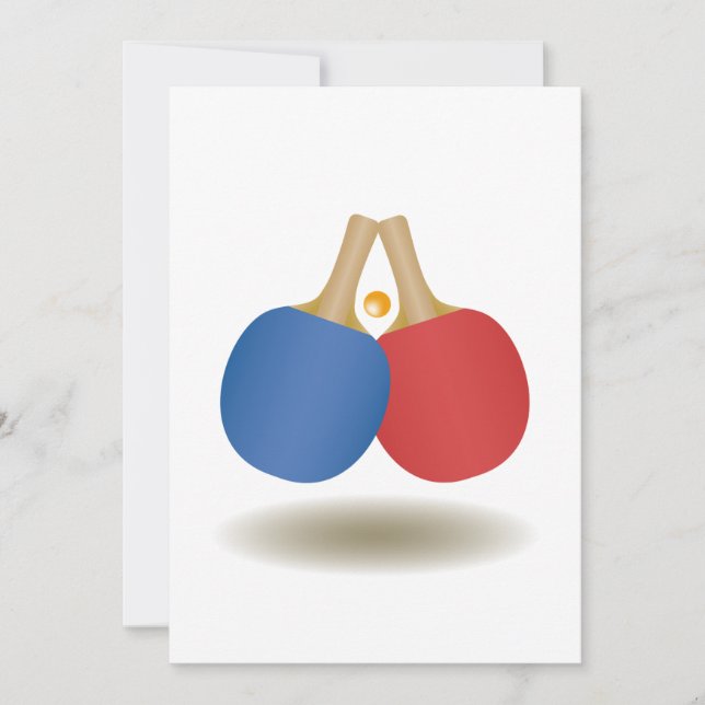 Carte Emblème cool Ping Pong 2 (Devant)