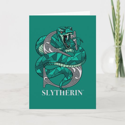 Carte Emblème croisé SLYTHERIN™ (Devant)