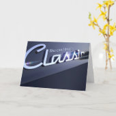 Carte Emblème de Classic Chrome (Fleur jaune)