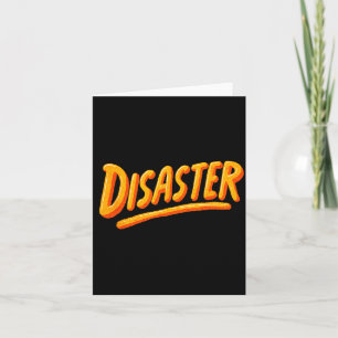 Carte Emblème de discours de catastrophe cool