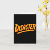 Carte Emblème de discours de catastrophe cool (Fleur jaune)