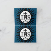 Carte Emblème de la Compagnie de Jésus Monogramme (Intérieur)