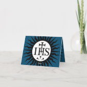 Carte Emblème de la Compagnie de Jésus Monogramme (Dos)