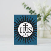 Carte Emblème de la Société de Jésus (Debout devant)