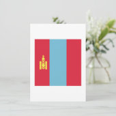 Carte Emblème du pavillon de la Mongolie (Debout devant)