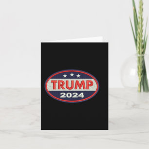 Carte Emblème officiel de la broderie Trump 2024