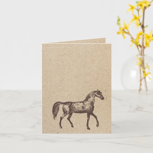 carte emboutie par cheval (Fleur jaune)