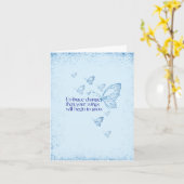 Carte Embrace Change-Inspirational Semicolon Butterfly (Fleur jaune)