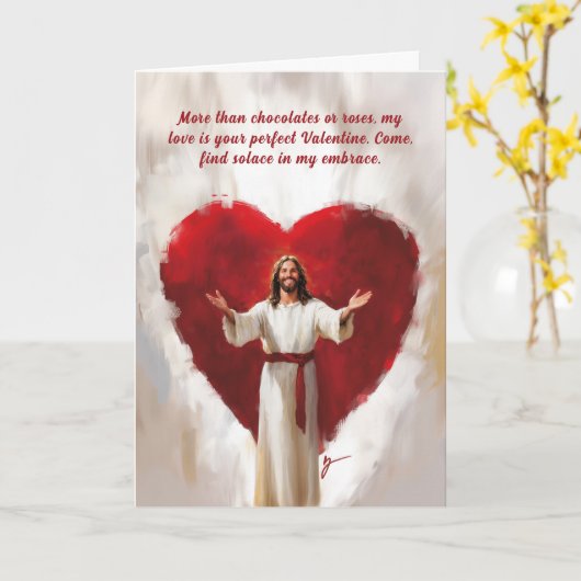 Carte Embrace de Jésus (Fleur jaune)