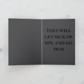 Carte "Embrace your nemesis" (Any) Joke (Intérieur)