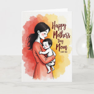 Carte Embrassade de Parents Adorables