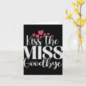 Carte Embrasse La Miss Bon (Fleur jaune)