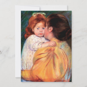 Carte Embrasse maternelle Mary Cassatt Card