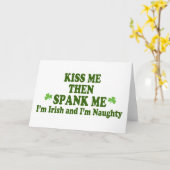 Carte Embrasse-moi, puis Spank Me Gig (Fleur jaune)