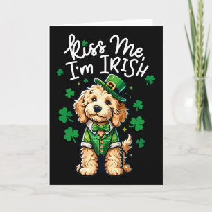 Carte Embrassez-Moi Je Suis Irlandais Doodle Enfants Hom