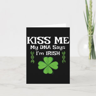 Carte Embrassez-Moi Mon Adn Dit Que Je Suis Irlandais -