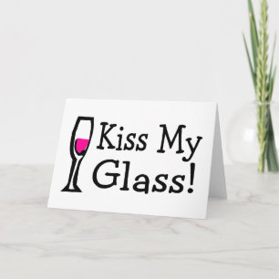 Carte Embrassez mon verre