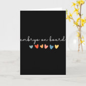 Carte Embryon à bord Cœur Ivf Jour de transfert Fertilit (Fleur jaune)