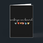 Carte Embryon à bord Cœur Jour de transfert Fiv Fertilit<br><div class="desc">Embryon à bord Cœur Jour de transfert Fiv Infirmière de fertilité Maman</div>