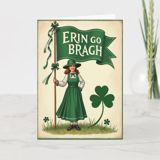 Carte Emerald Banner Irish Pride Card (Devant)
