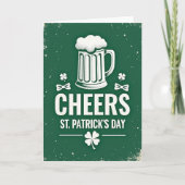 Carte Emerald Beer Cheers Pattern Card (Devant)