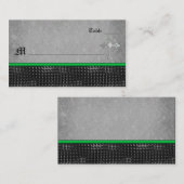 Carte Emerald Celtic Cross Green et Black Place (Devant / Derrière)