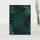 Carte Emerald Forest Mood – Deep Green Botanical Design (Devant)