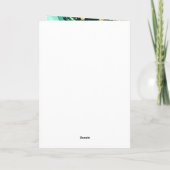 Carte Emerald Green et Gold Marble Agate Anniversaire (Dos)