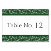 Carte Emerald Green Florentine Mariage Table (Devant)