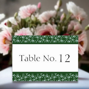 Carte Emerald Green Florentine Mariage Table