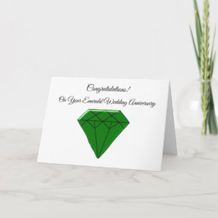 Carte Emerald Personnalisée 55e anniversaire de Ma
