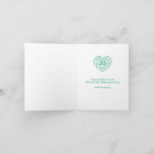 Carte Emeraude 35e anniversaire de mariage (Intérieur)