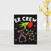 Carte Emergency Room Christmas Er Crew Nurse Xmas Holida (Fleur jaune)
